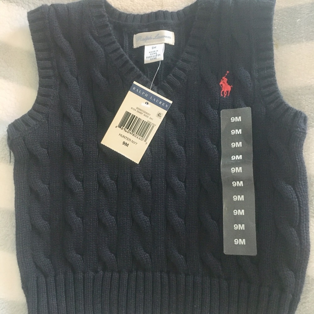 NWT Ralph Lauren Baby Boy Sweater Vest